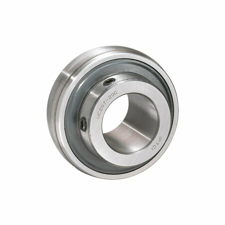 IPTCI Insert Ball Bearing, Wide Inner Ring, Set Screw Locking, 2 Triple Lip Seals, 1.125 in Bore, 62 mm OD UC206-18L3